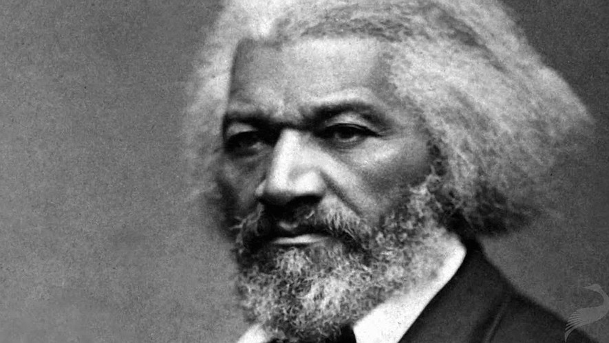 A portrait of Frederick Douglass.