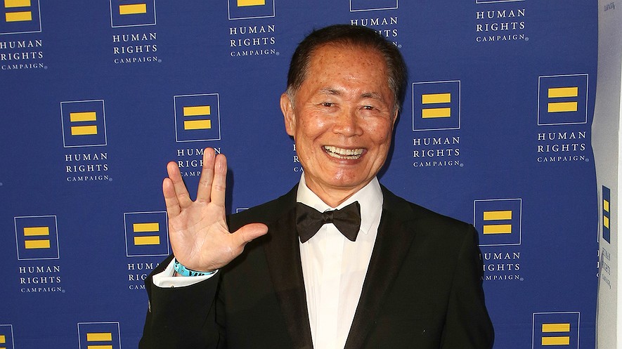 George Takei arrives at the 2014 Human Rights Campaign Gala in Los Angeles, California.