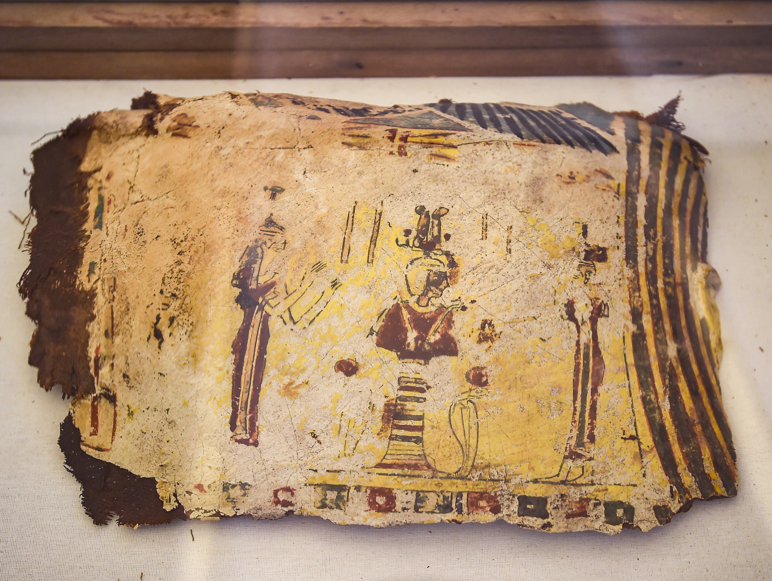 Image 2. An artifact on display at the necropolis of Tuna el-Gebel. Photo by: Mohamed El-Shahed/AFP/Getty Images [click to expand]