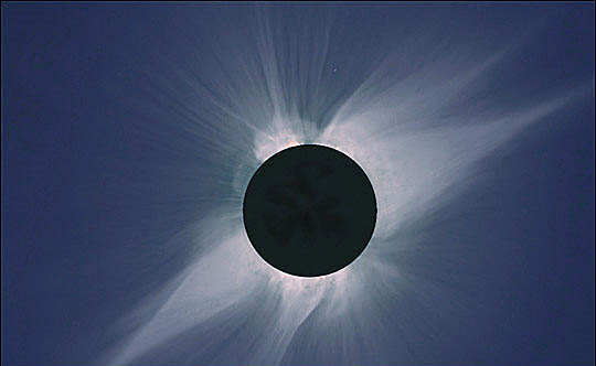 A total solar eclipse. [Click to expand]
